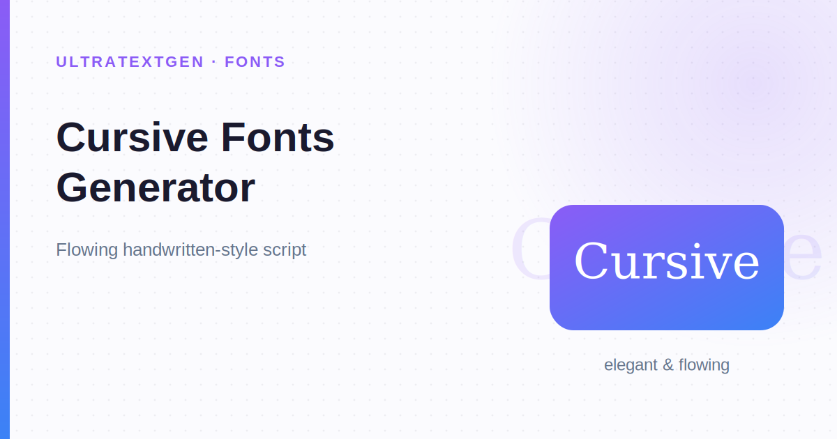 Cursive Name Generator — 𝓬𝓸𝓹𝔂 𝓪𝓷𝓭 𝓹𝓪𝓼𝓽𝓮 Cursive Fonts, Letters A–Z ...