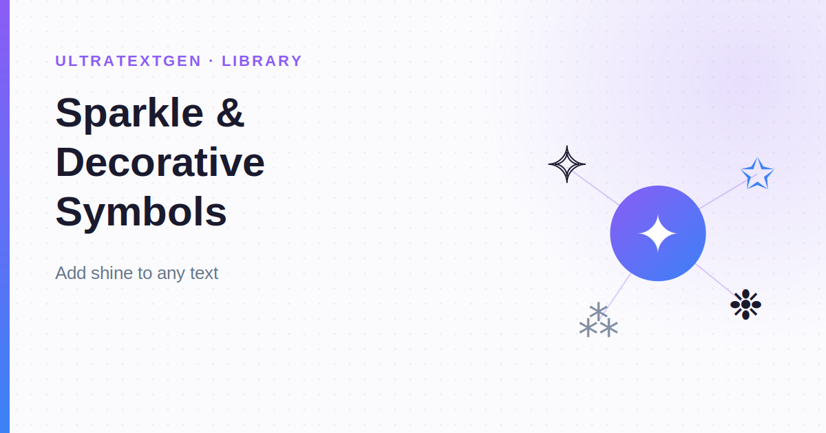 Sparkle Symbols & Emoji — Sparkles Copy & Paste
