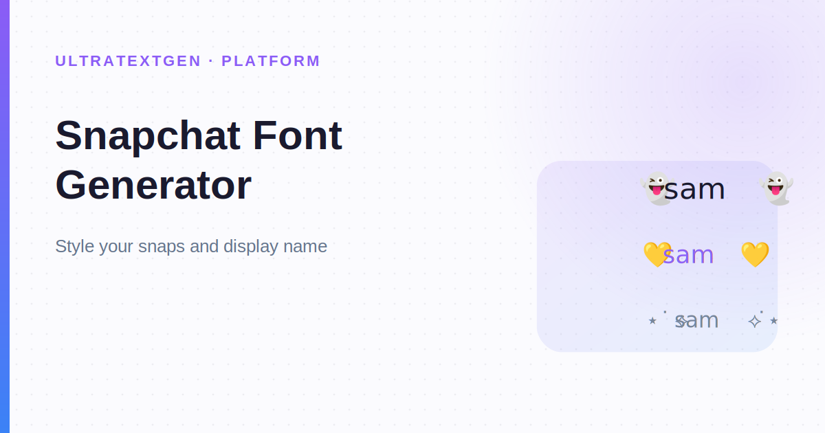 Snapchat Typography Snapchat Font Generator | UltraTextGen