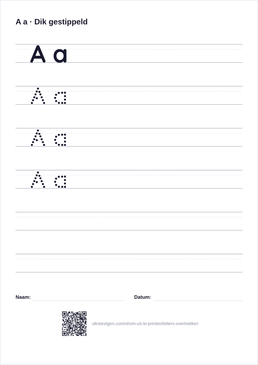 Letters overtrekken