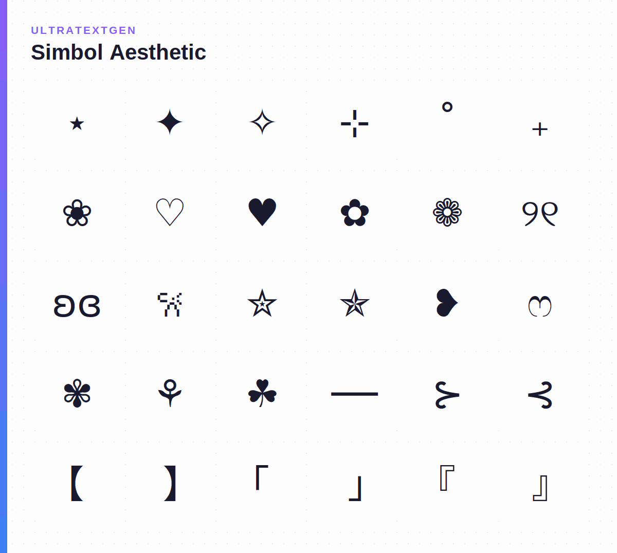 Simbol Aesthetic